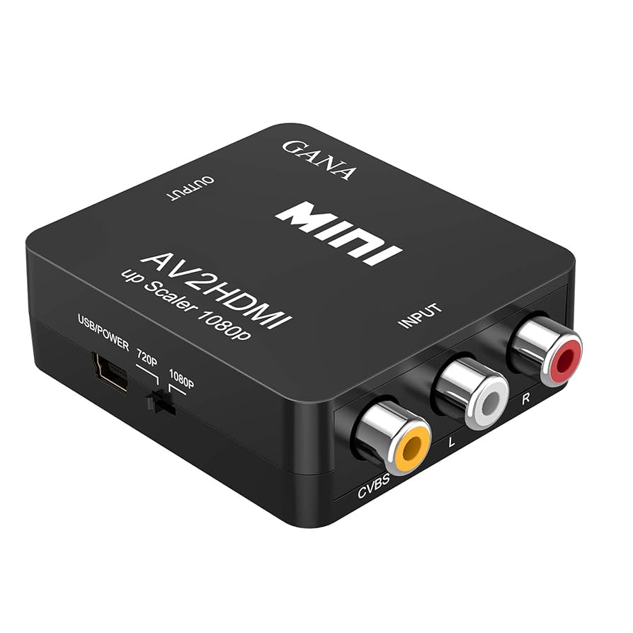 Amazon | RCA to HDMI変換コンバーター GANA AV to HDMI 変換器